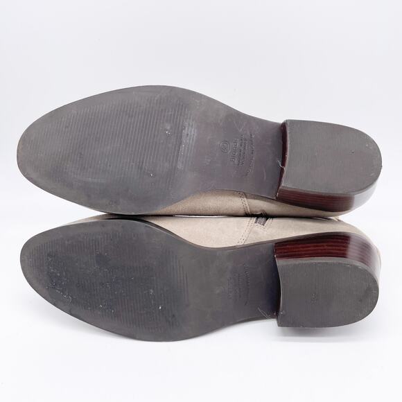 Blondo Women's Saddie Waterproof Buckle Heeled Ankle Boots Tan Suede Size 10 - Picture 7 of 13